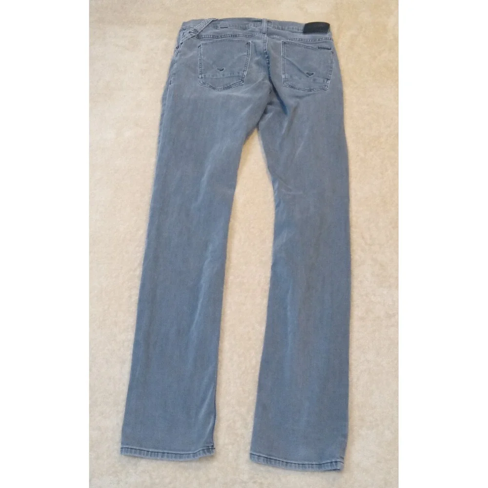 Hudson Men's Sartor Slouchy Skinny Button Fly Jeans Size 33x33 Black‎